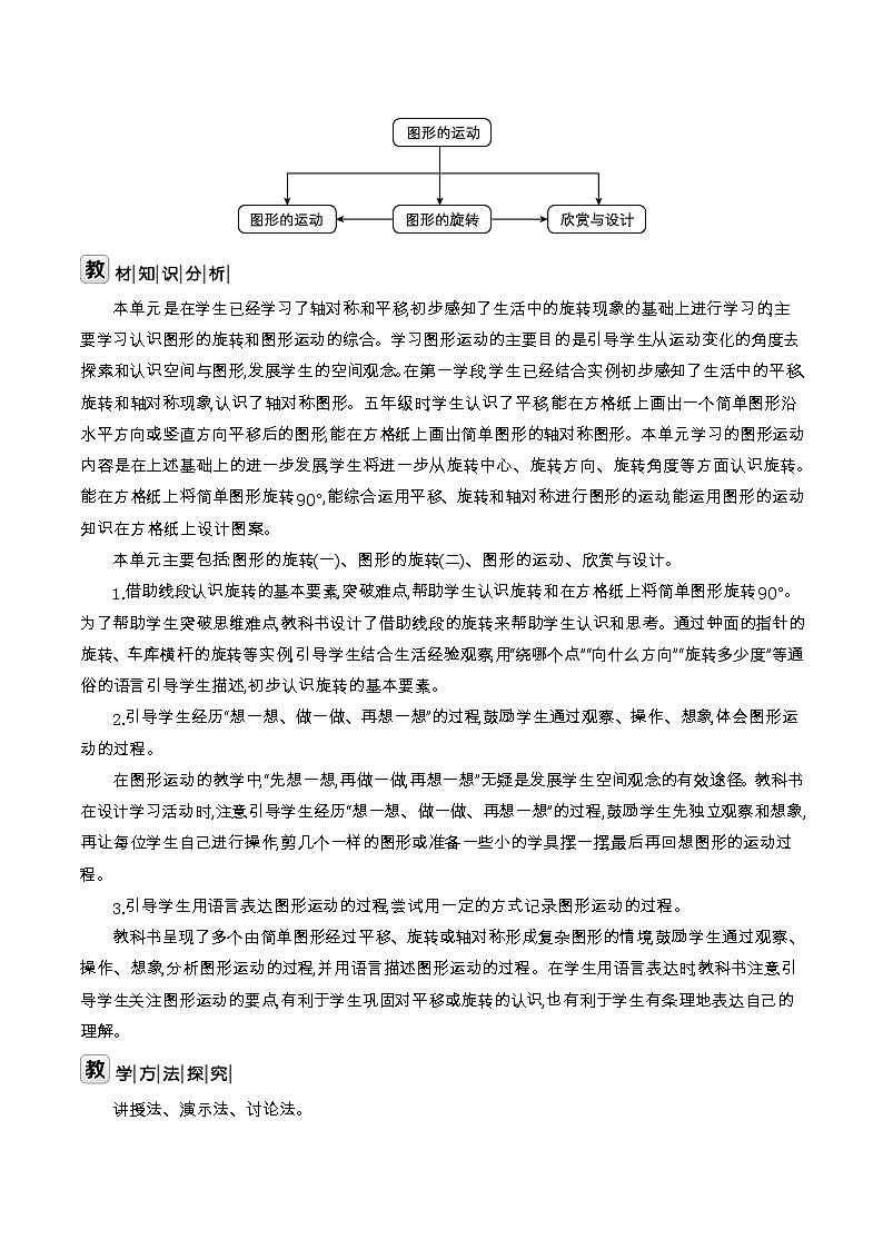 北师大版六年级数学下册第3单元图形的运动课时教案第2页