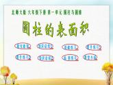 北师大版六年级数学下册第1单元第2课时圆柱的表面积课件
