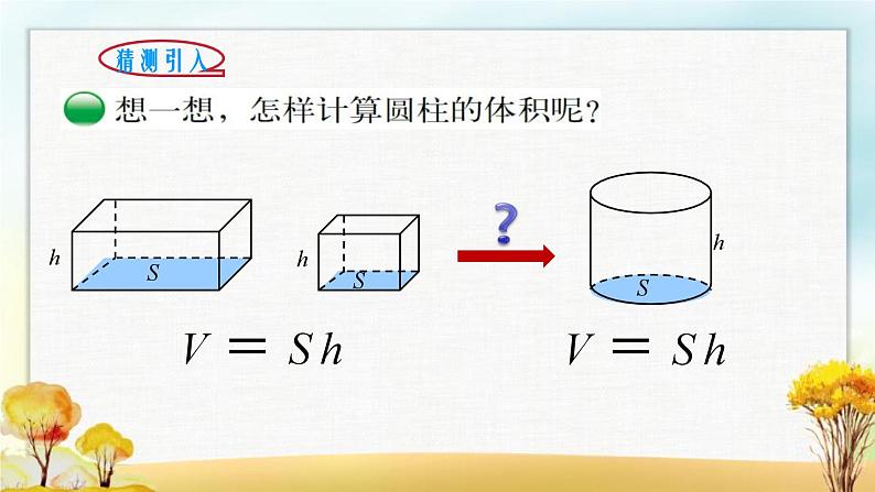 北师大版六年级数学下册第1单元第3课时圆柱的体积课件第3页