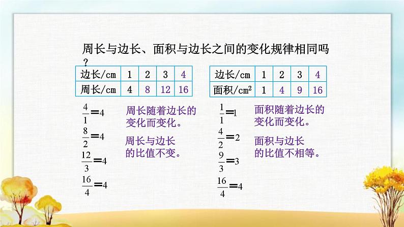 北师大版六年级数学下册第4单元第2课时正比例课件第4页