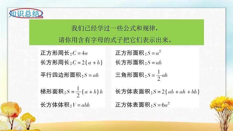 北师大版六年级数学下册总复习数与代数式与方程课件05