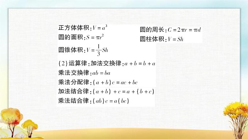 北师大版六年级数学下册总复习数与代数式与方程课件06