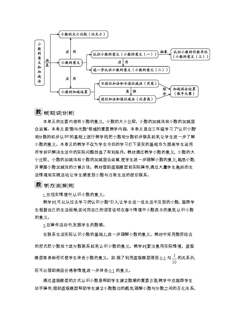北师大版四年级数学下册第1单元小数的意义和加减法课时教案02