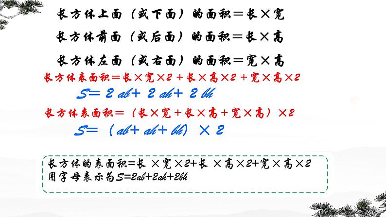 长方体和正方体 单元复习 课件 小学数学人教版五年级下册第7页