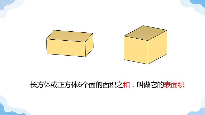 长方体和正方体的表面积 课件 小学数学人教版五年级下册第6页