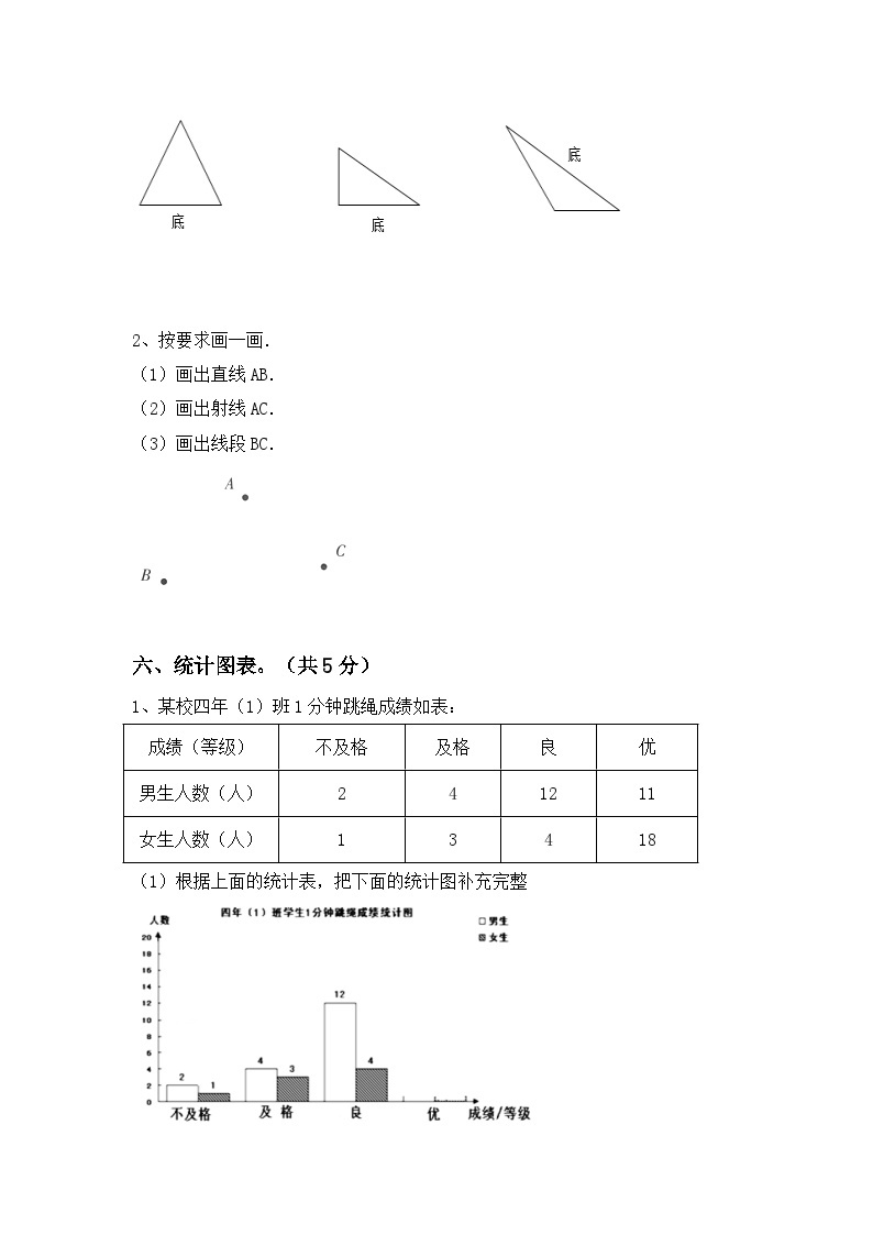 期末考试试题-2023-2024学年人教版四年级数学下册03