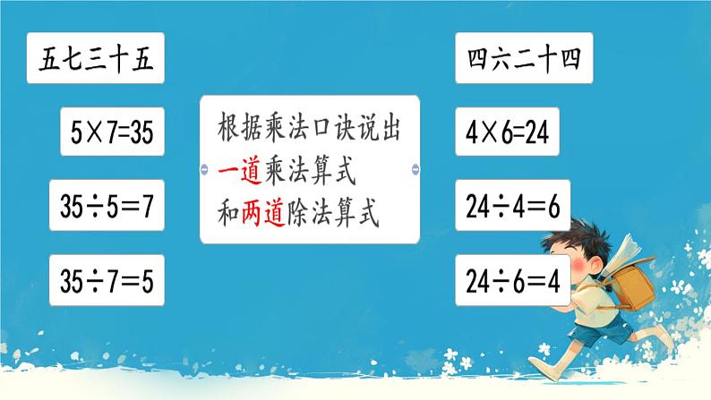 人教版小学二年级数学下册 表内除法（二） 用7、8的乘法口诀求商 课件第3页