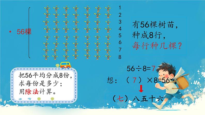 人教版小学二年级数学下册 表内除法（二） 用7、8的乘法口诀求商 课件第7页