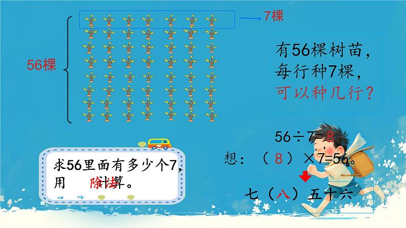 人教版小学二年级数学下册 表内除法（二） 用7、8的乘法口诀求商 课件第8页