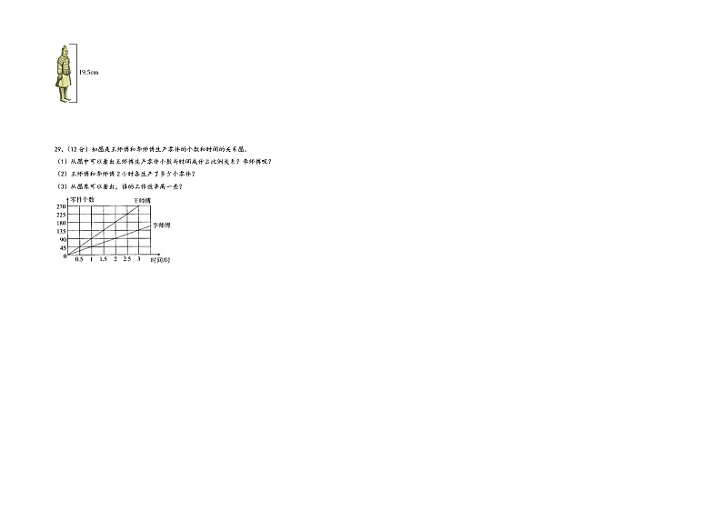 2023-2024学年六年级数学下学期期中满分冲刺押题预测卷一（人教版）第3页