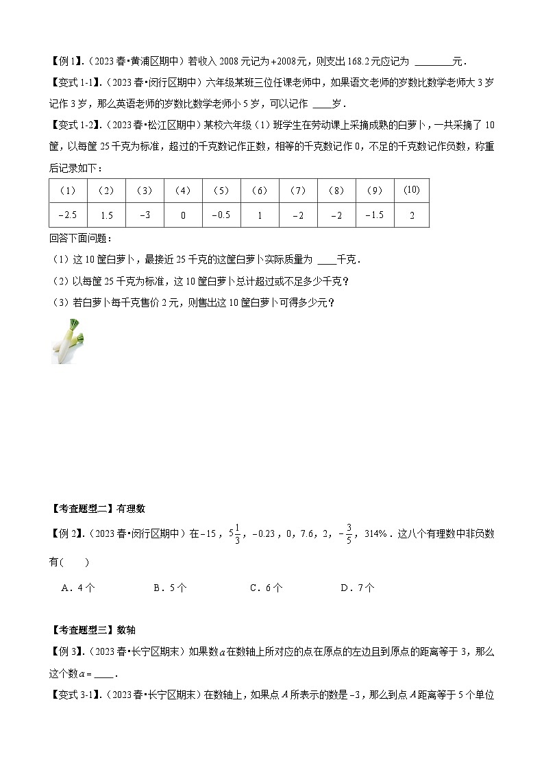 【期中讲练测】沪教版六年级下册数学 专题01有理数全章复习攻略（考点清单）.zip03