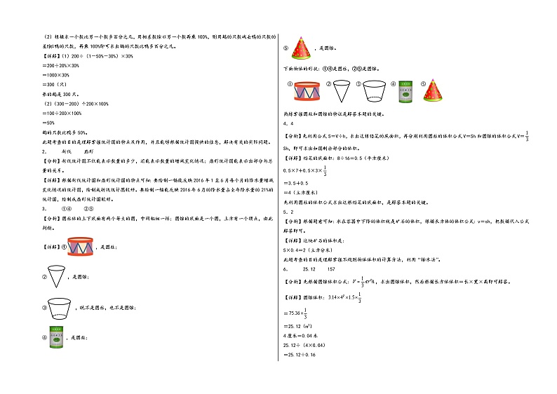 （南京卷）江苏省南京市2023-2024学年六年级数学下学期期中考前押题卷（苏教版）第3页