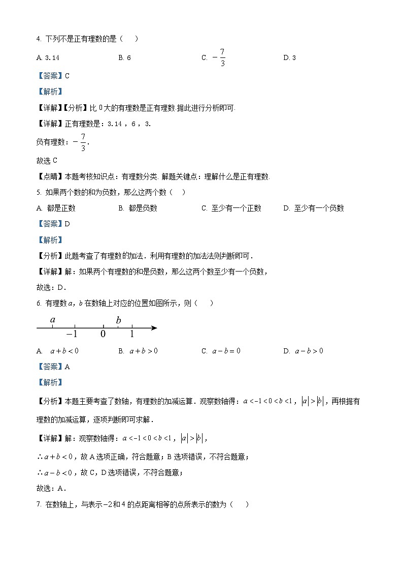 黑龙江省哈尔滨市第一六三中学校2023-2024学年六年级下学期月考数学试题（解析版）第2页