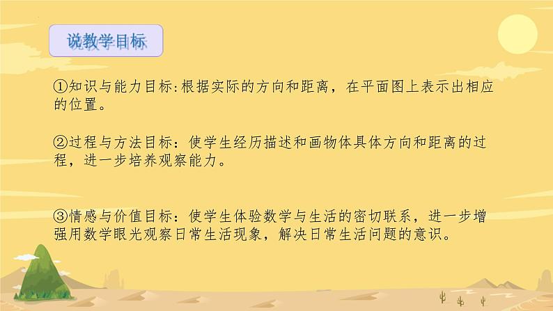 《根据方向和距离在平面图上表示物体的位置》（说课课件）-2023-2024学年六年级下册数学苏教版第5页