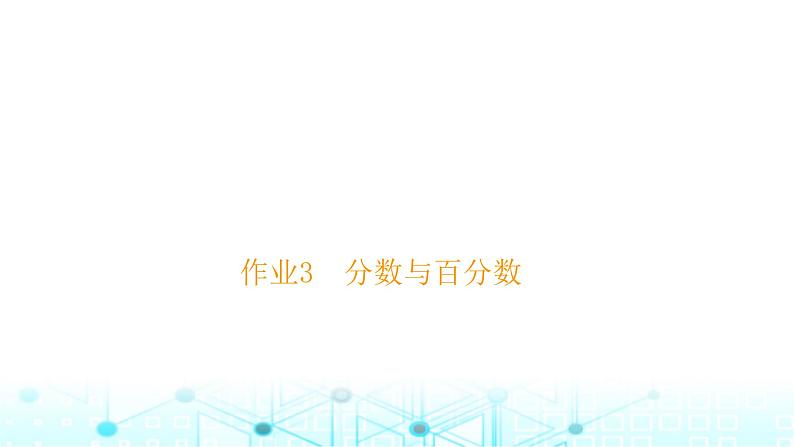 小升初数学总复习作业3分数与百分数课件第1页