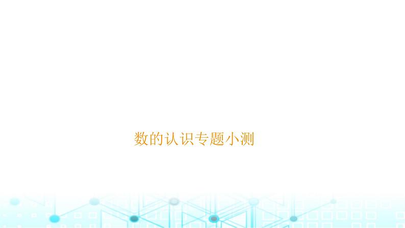 小升初数学总复习数的认识专题小测课件第1页