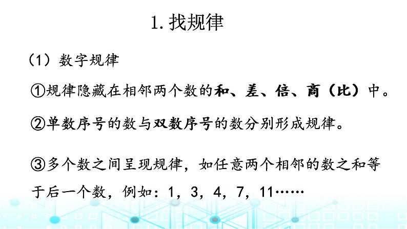 小升初数学总复习知识点20合情推理课件02