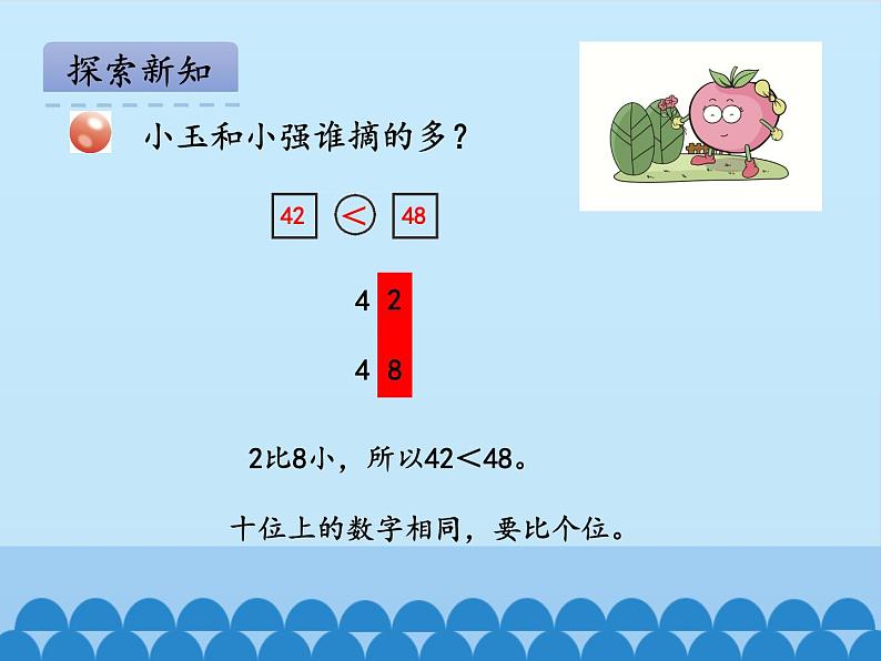 青岛版（五四制）一年级数学下册  二、丰收了——100以内数的认识-第二课时   课件第7页