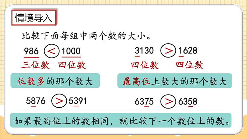 人教版数学四年级上册1.5《亿以内数的大小比较》课件+教案+练习02