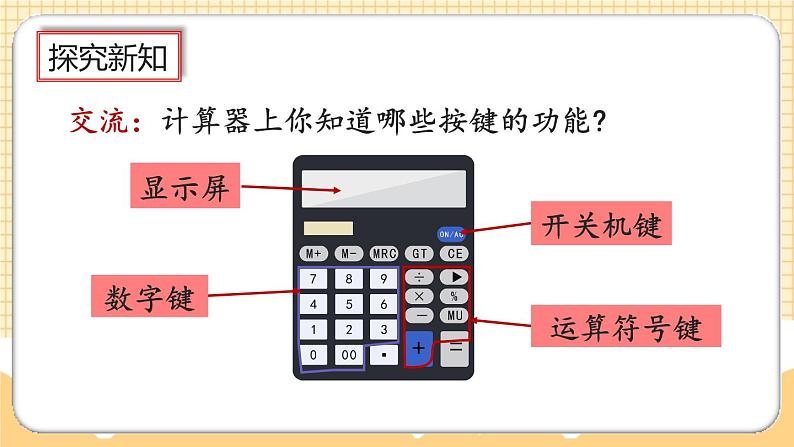 人教版数学四年级上册1.16《认识计算器、用计算器探究规律》课件+教案+练习03