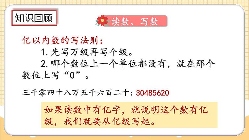 人教版数学四年级上册1.18《整理和复习》课件+教案06