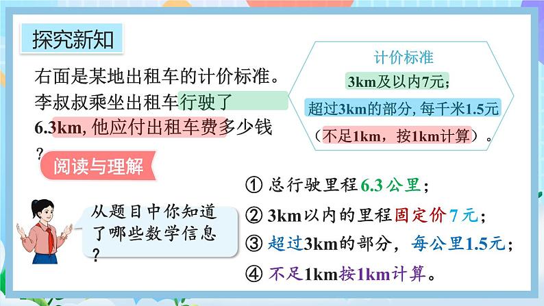 人教版数学五年级上册1.12《分段计费的实际问题》课件+教案03