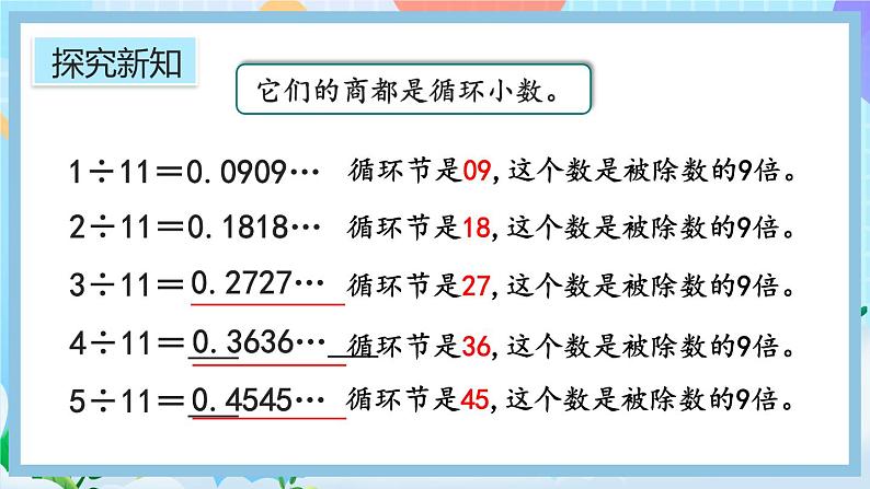 人教版数学五年级上册3.10《用计算器探索规律》课件04