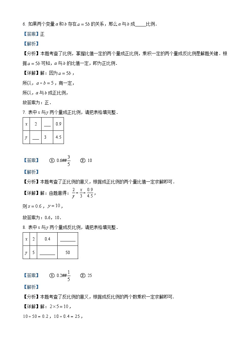 02，山东省菏泽市单县2023-2024学年六年级下学期期中数学试题第3页