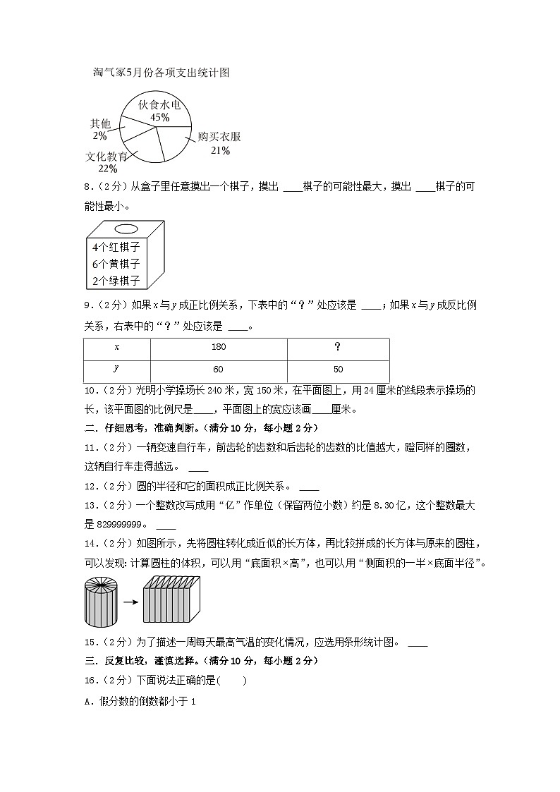 数学（基础卷03）-2024年小升初模拟卷（苏教版）02