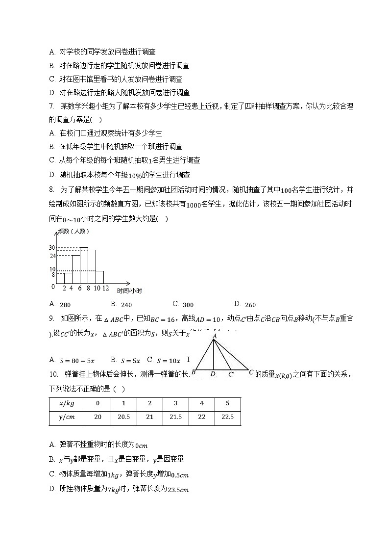 山东省泰安市泰山外国语学校（五四制）2022-2023学年六年级下学期5月月考数学试卷(含答案)第2页