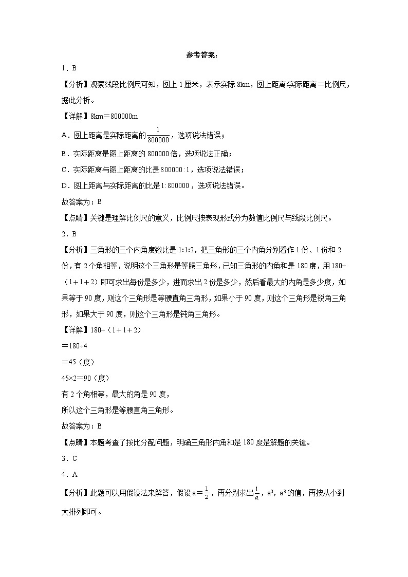 小升初模拟测试(试题)-2023-2024学年六年级下册数学北师大版(04)第3页