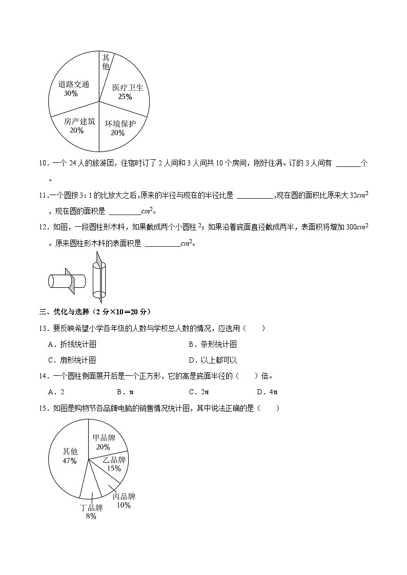 2023-2024学年江苏省连云港市东海县六年级（下）期中数学试卷第2页
