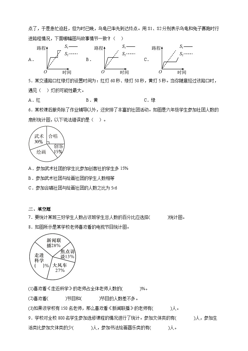 小升初数学七大专题特训：统计和概率（专项训练）- （含答案）02