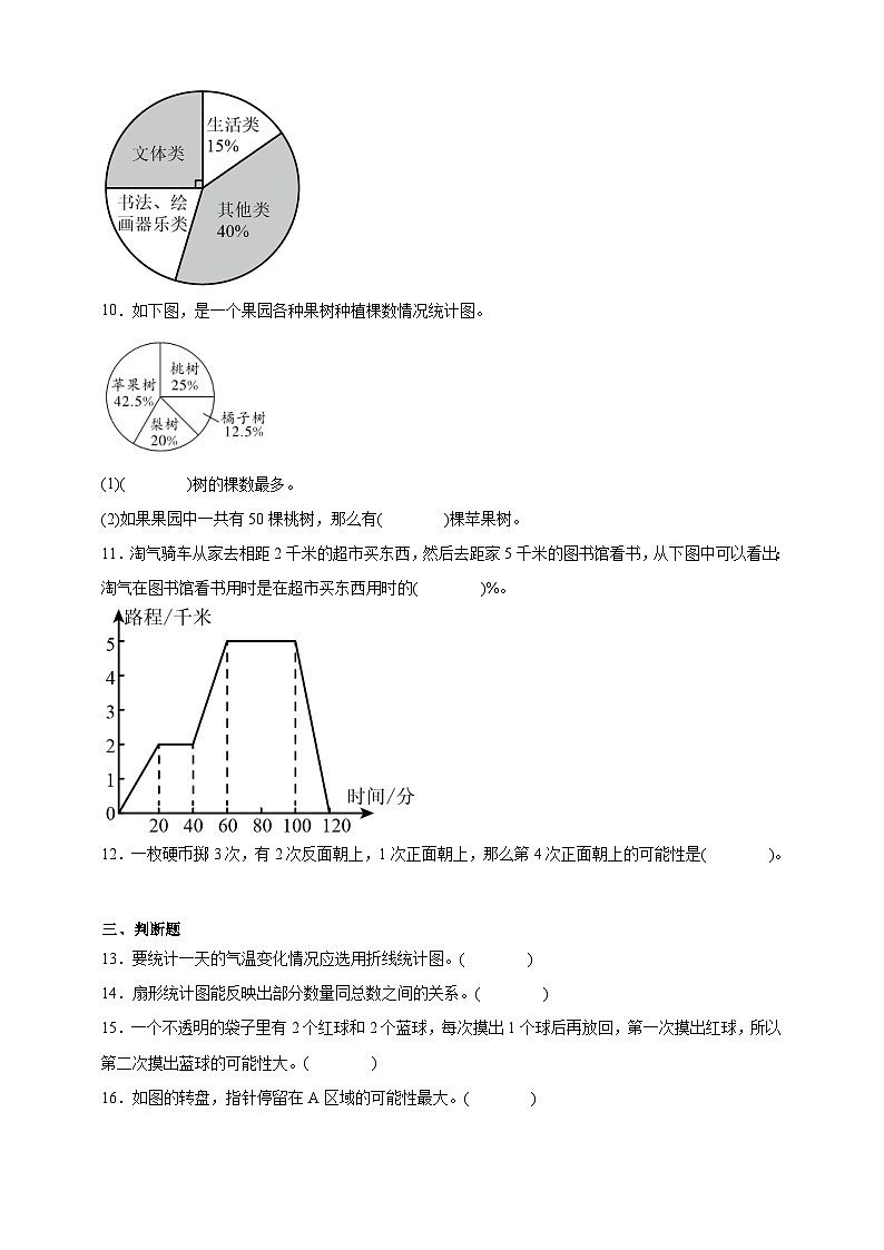 小升初数学七大专题特训：统计和概率（专项训练）- （含答案）03