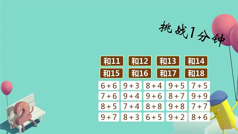 总复习计算强化（课件）-2023-2024学年一年级下册数学人教版第3页