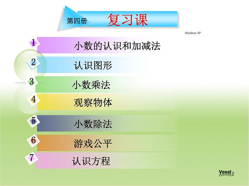 期末总复习（课件）-2023-2024学年人教版四年级下册数学02