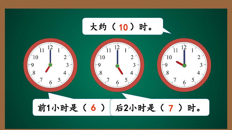 9  总复习  第四课时认识钟表（课件）-一年级上册数学人教版05