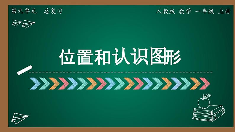 9  总复习  第五课时 位置和认识图形（课件）-一年级上册数学人教版第1页