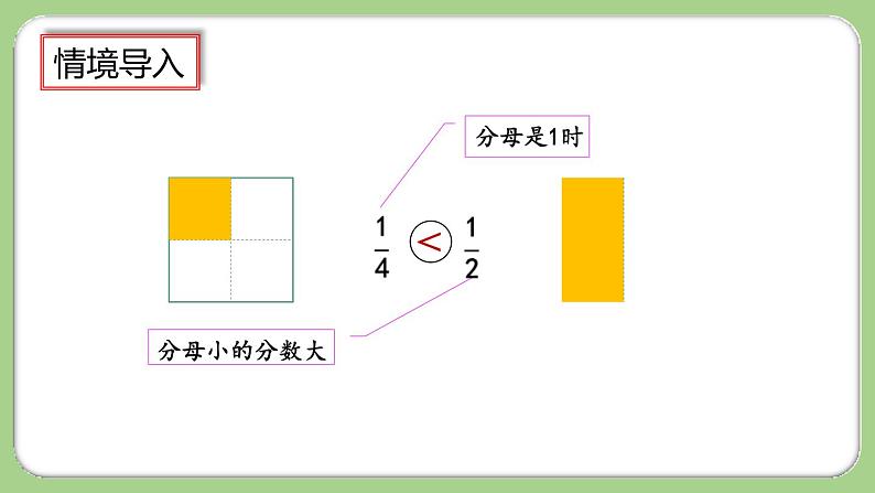 人教版数学三上 8.1.4《同分母分数的大小比较》课件+同步练习03