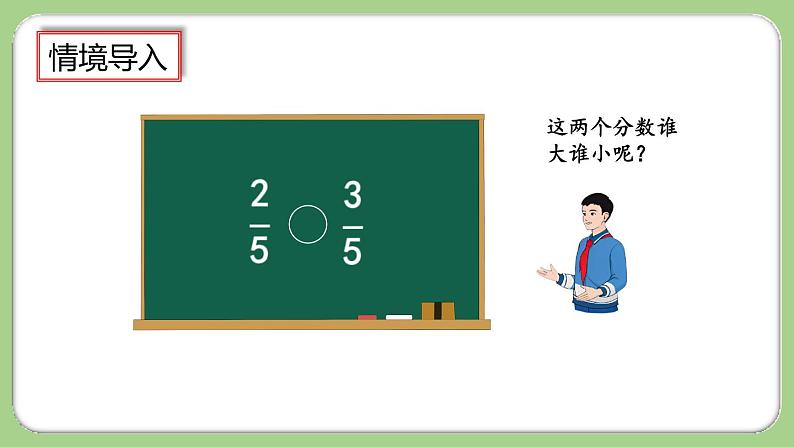 人教版数学三上 8.1.4《同分母分数的大小比较》课件+同步练习04