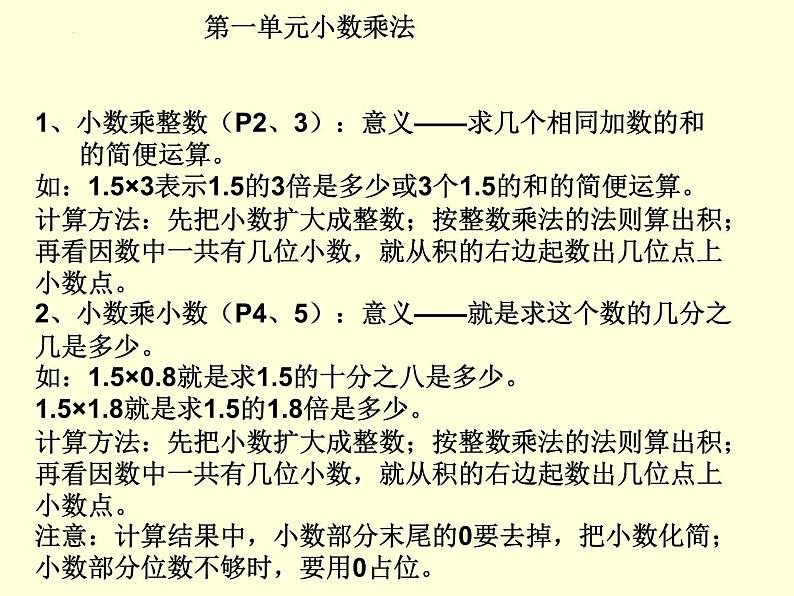 总复习【知识树】（课件）-五年级上册数学人教版03