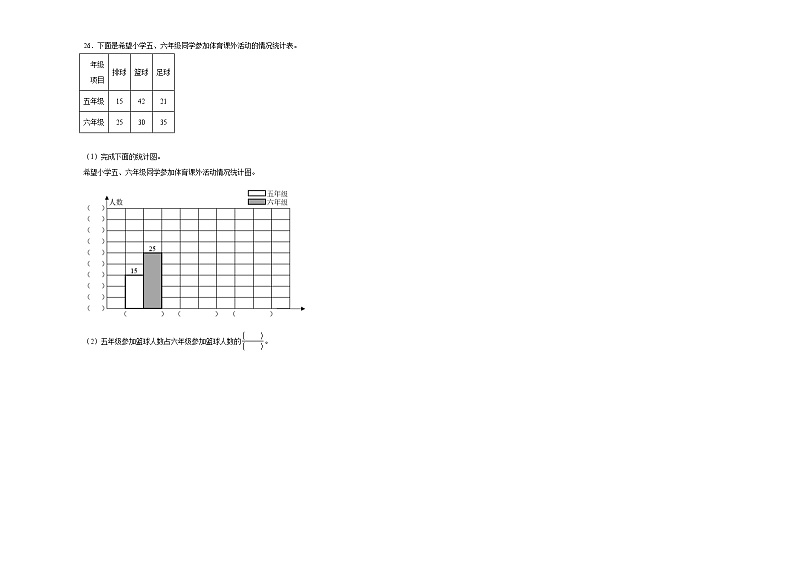期末模拟预测卷（试题）2023-2024学年数学五年级下册北师大版03
