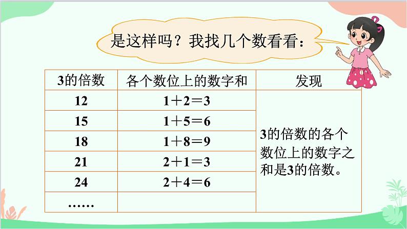 北师大版数学五年级上册 三 倍数与因数-第3课时 探索活动：3的倍数的特征课件05