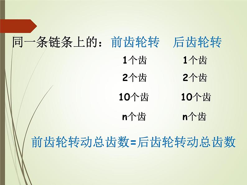 人教版数学六年级下册《自行车里的数学》课件07