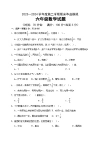 期末试题（试题）-2023-2024学年六年级下册数学青岛版