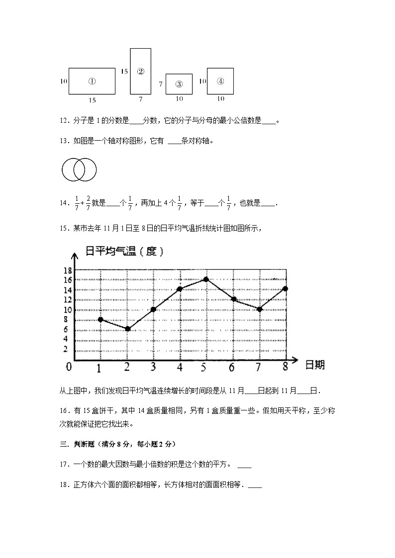 【期末易错笔记】五年级数学下册期末考试综合测评历年高频考点01第3页