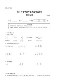 江苏省2024年部分地区小升初数学试卷六