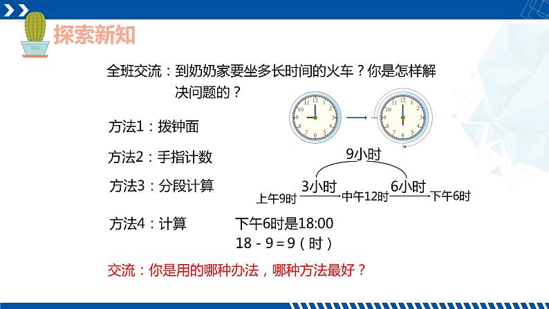 人教版三年级数学下册同步备课第六单元 3.计算经过的时间（课件）第7页