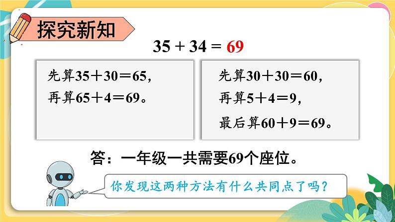 人教版数学三年级上册 2  第1课时 口算两位数加两位数 PPT课件第8页