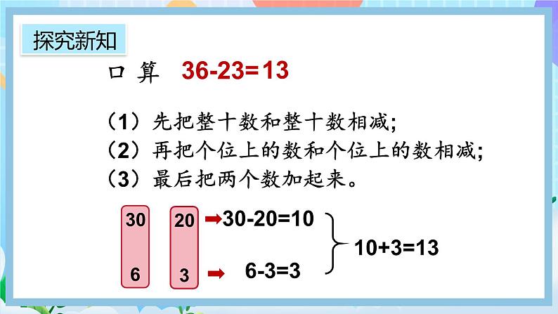 人教版数学二上 2.2.1《两位数减两位数（不退位）笔算》课件+教案+课后练习06